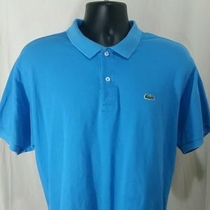 LACOSTE Light Blue Polo Shirt Size XL